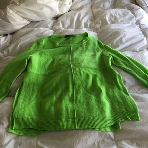 Green cashmere sweater